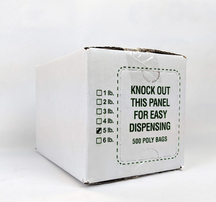 5LB POLY BAGS 5X3X14 500EA
