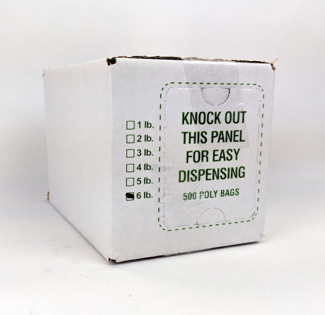 6LB POLY BAGS 5X3X15 500EA