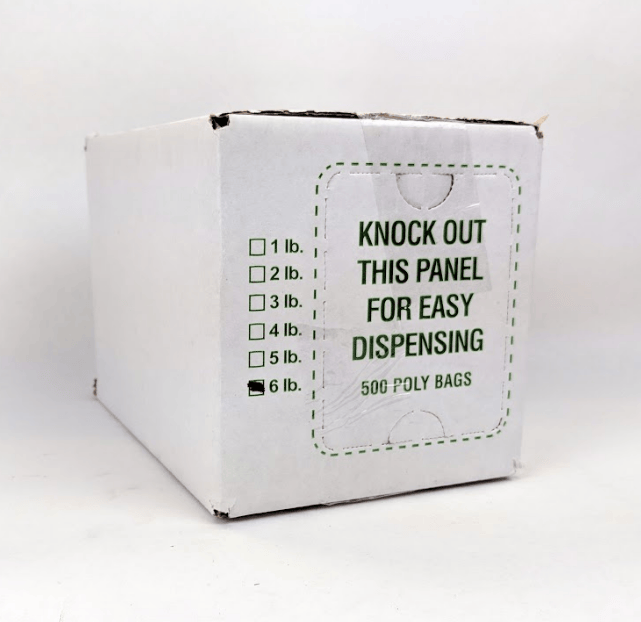 MIA Food Service 6LB POLY BAGS 5X3X15 500EA 6LB POLY BAGS 5X3X15 500EA