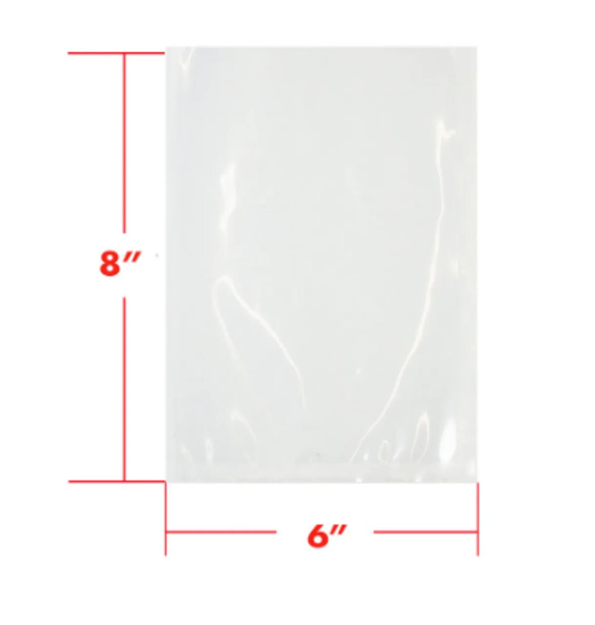 MIA Food Service 6X8 VAC PAC BAGS 1000EA 6X8 VAC PAC BAGS 1000EA