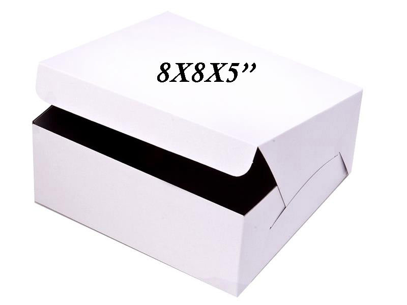 8X8X5 CAKE BOXES 100EA