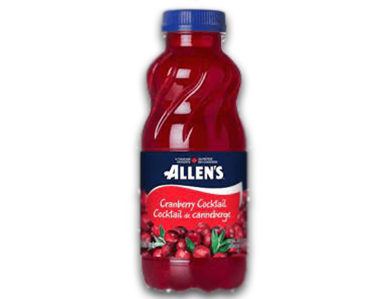 MIA Food Service ALLENS CRANBERRY COCKTAIL JUICE 24X300ML ALLENS CRANBERRY COCKTAIL JUICE 24X300ML