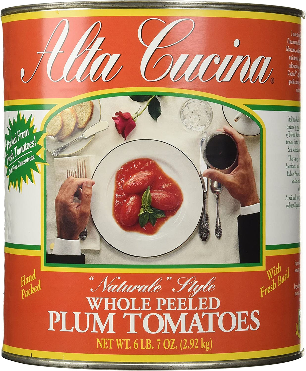 ALTA CUCINA PLUM TOMATOES 6X100OZ