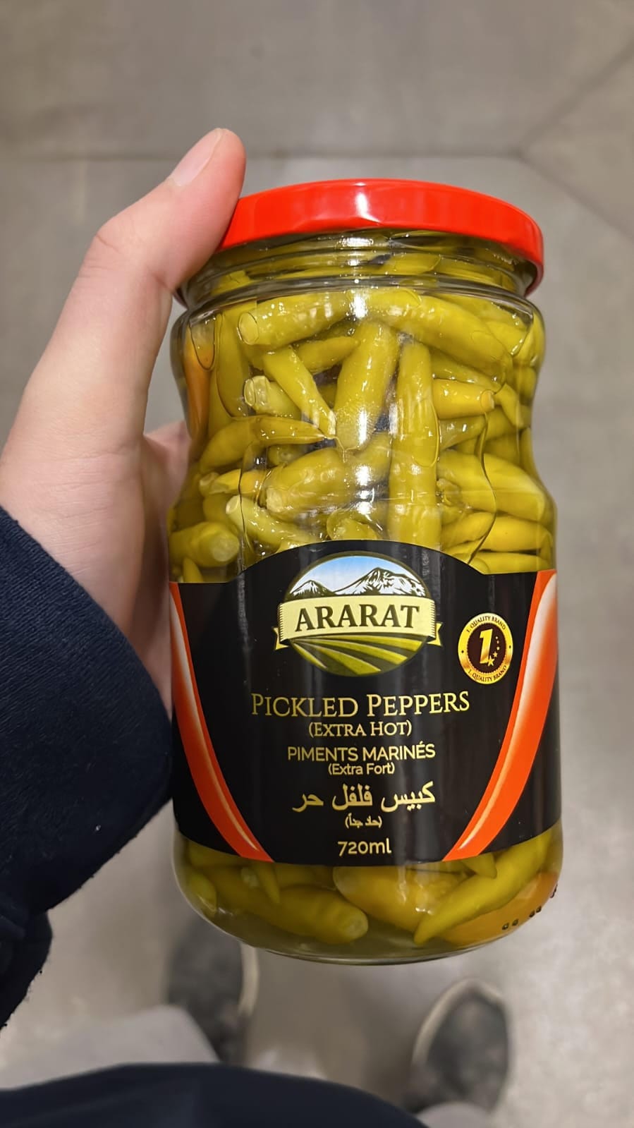 MIA Food Service ARARAT EXTRA HOT PICKLED PEPPERS 720ML ARARAT EXTRA HOT PICKLED PEPPERS 720ML