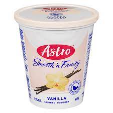 MIA Food Service ASTRO SMOOTH N FRUITY VANILLA YOGURT 650ML ASTRO SMOOTH N FRUITY VANILLA YOGURT 650ML