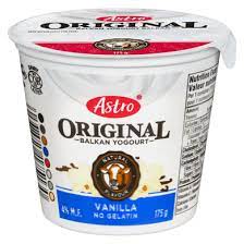 MIA Food Service ASTRO VANILLA YOGURT 175GR ASTRO VANILLA YOGURT 175GR