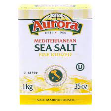 MIA Food Service AURORA FINE IODIZED SEA SALT 1KG AURORA FINE IODIZED SEA SALT 1KG