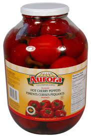 MIA Food Service AURORA HOT CHERRY PEPPERS 2X4L AURORA HOT CHERRY PEPPERS 2X4L