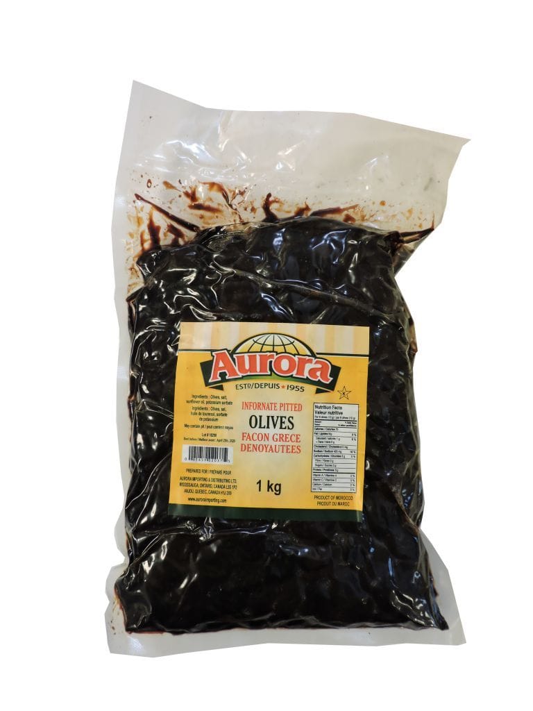 MIA Food Service AURORA INFORNATE PITTED OLIVES 1KG AURORA INFORNATE PITTED OLIVES 1KG