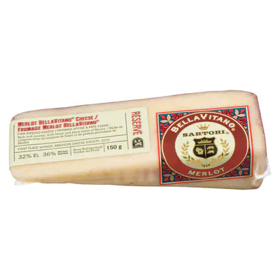 MIA Food Service BELLAVITANO MERLOT CHEESE WEDGE 150GR BELLAVITANO MERLOT CHEESE WEDGE 150GR