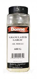 Mia Food Service BELLE DONNE GRANULATED GARLIC 600GR BELLE DONNE GRANULATED GARLIC 600GR