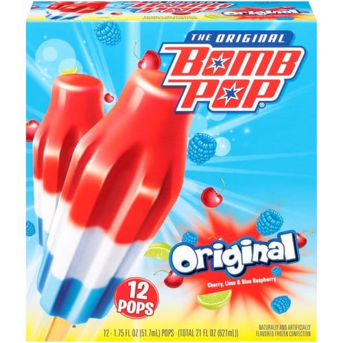 MIA Food Service BOMB POP RED, WHITE & BLUE 6 DOZEN BOMB POP RED, WHITE & BLUE 6 DOZEN