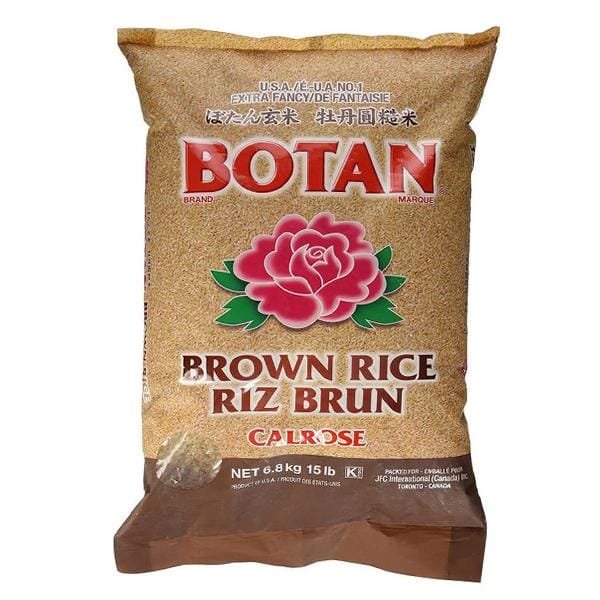 MIA Food Service BOTAN BROWN CALROSE RICE 15LB BOTAN BROWN CALROSE RICE 15LB