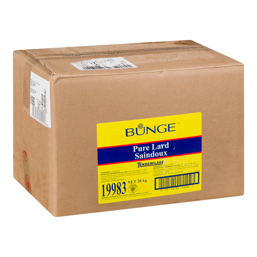 BUNGE TENDERFLAKE PURE LARD 20KG Mia Food Service bunge-tenderflake-pure-lard-20kg-mia-food-service