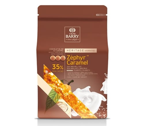 MIA Food Service CACAO BARRY 34% ZEPHYR CARAMEL WHITE PISTOLES 2.5KG CACAO BARRY 34% ZEPHYR CARAMEL WHITE PISTOLES 2.5KG