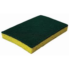 MIA Food Service CELLULOSE SPONGE WITH SCOURING PAD 1EA CELLULOSE SPONGE WITH SCOURING PAD 1EA