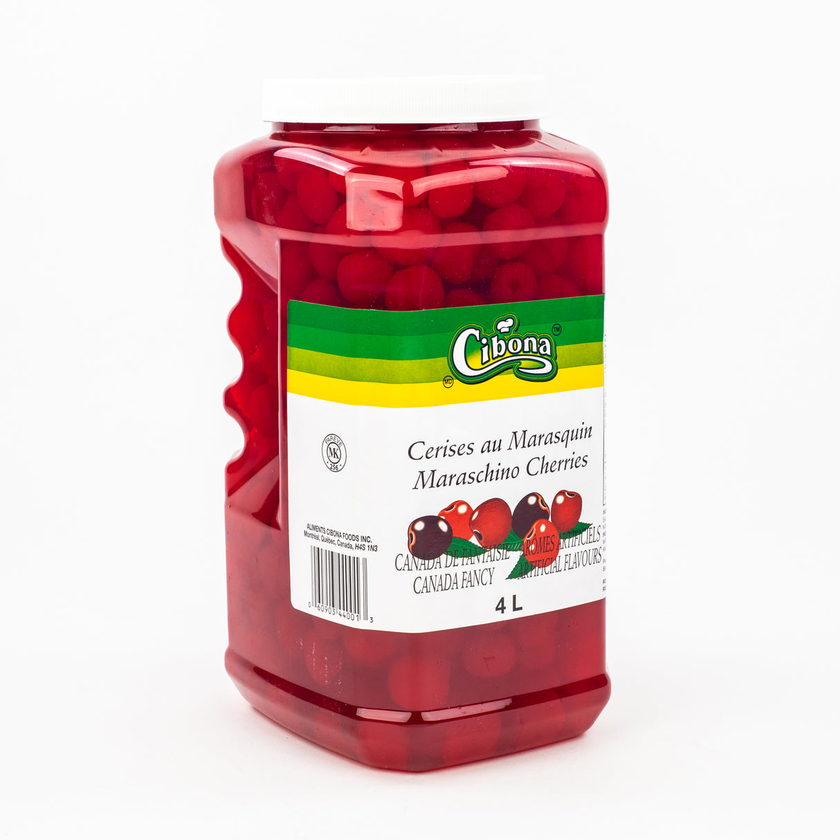 CIBONA MARASCHINO CHERRIES NO STEM 4L
