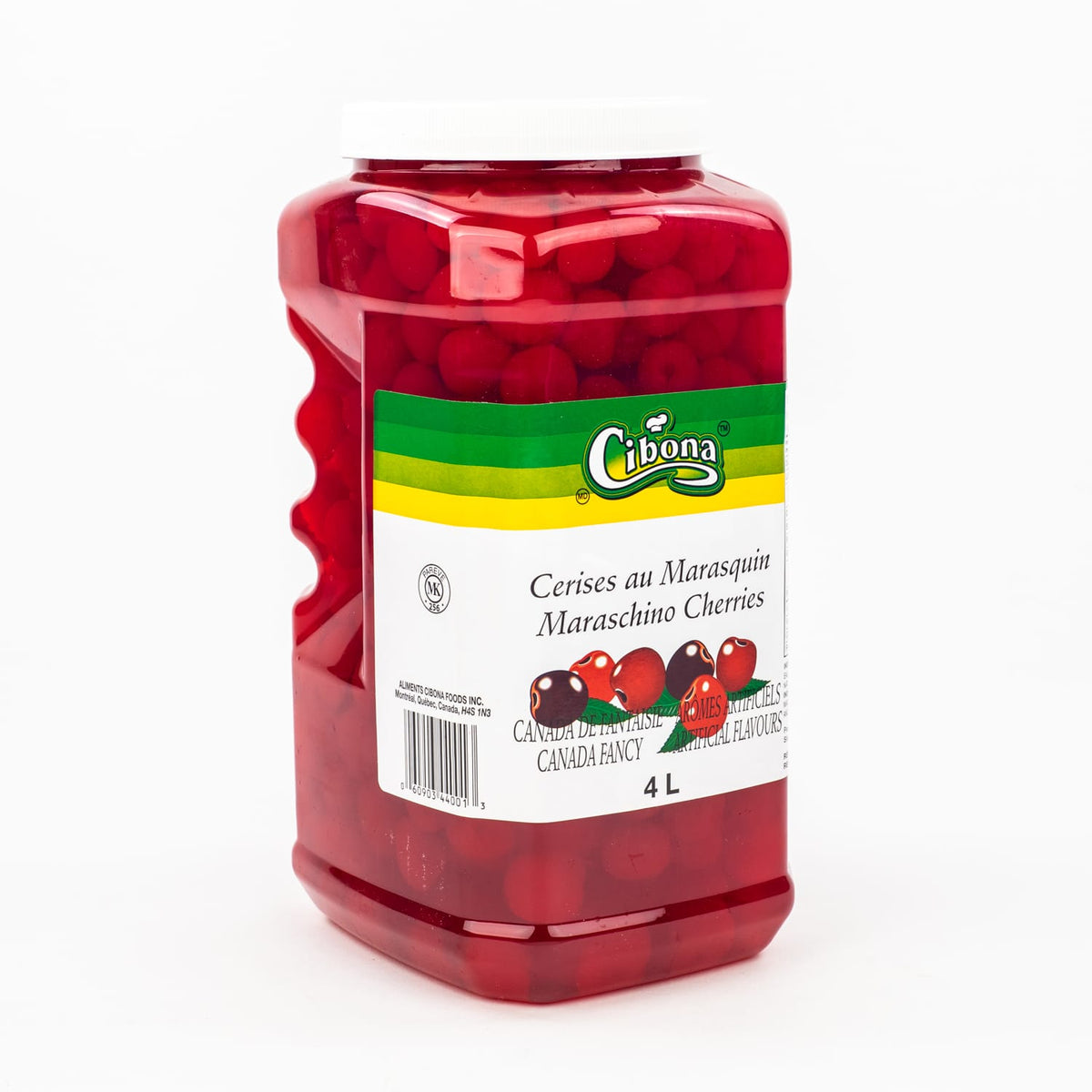 MIA Food Service CIBONA MARASCHINO CHERRIES NO STEM 4L CIBONA MARASCHINO CHERRIES NO STEM 4L