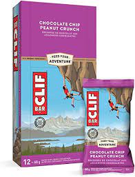 CLIF BAR CHOCOLATE CHIP PEANUT CRUNCH 12X68GR
