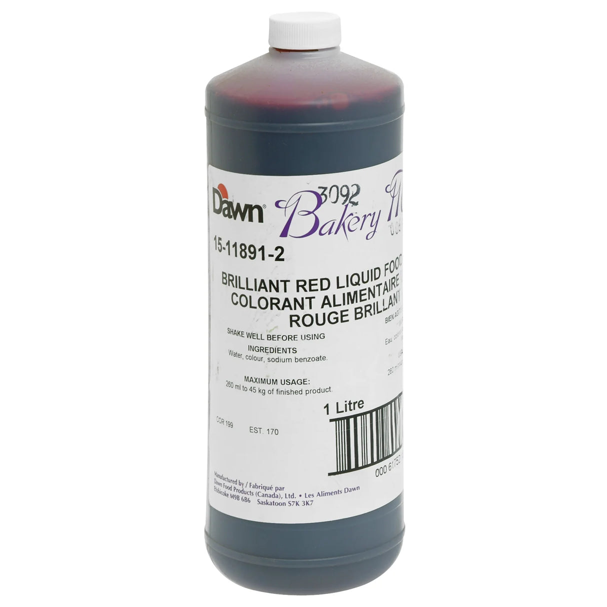 DAWN BRILLIANT RED FOOD COLOUR 1L
