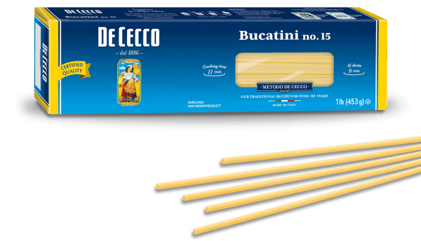 MIA Food Service DECECCO BUCATINI #15 PASTA 454GR DECECCO BUCATINI #15 PASTA 454GR