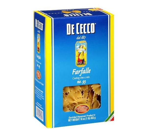 DECECCO FARFALLE #93 PASTA 12X454GR