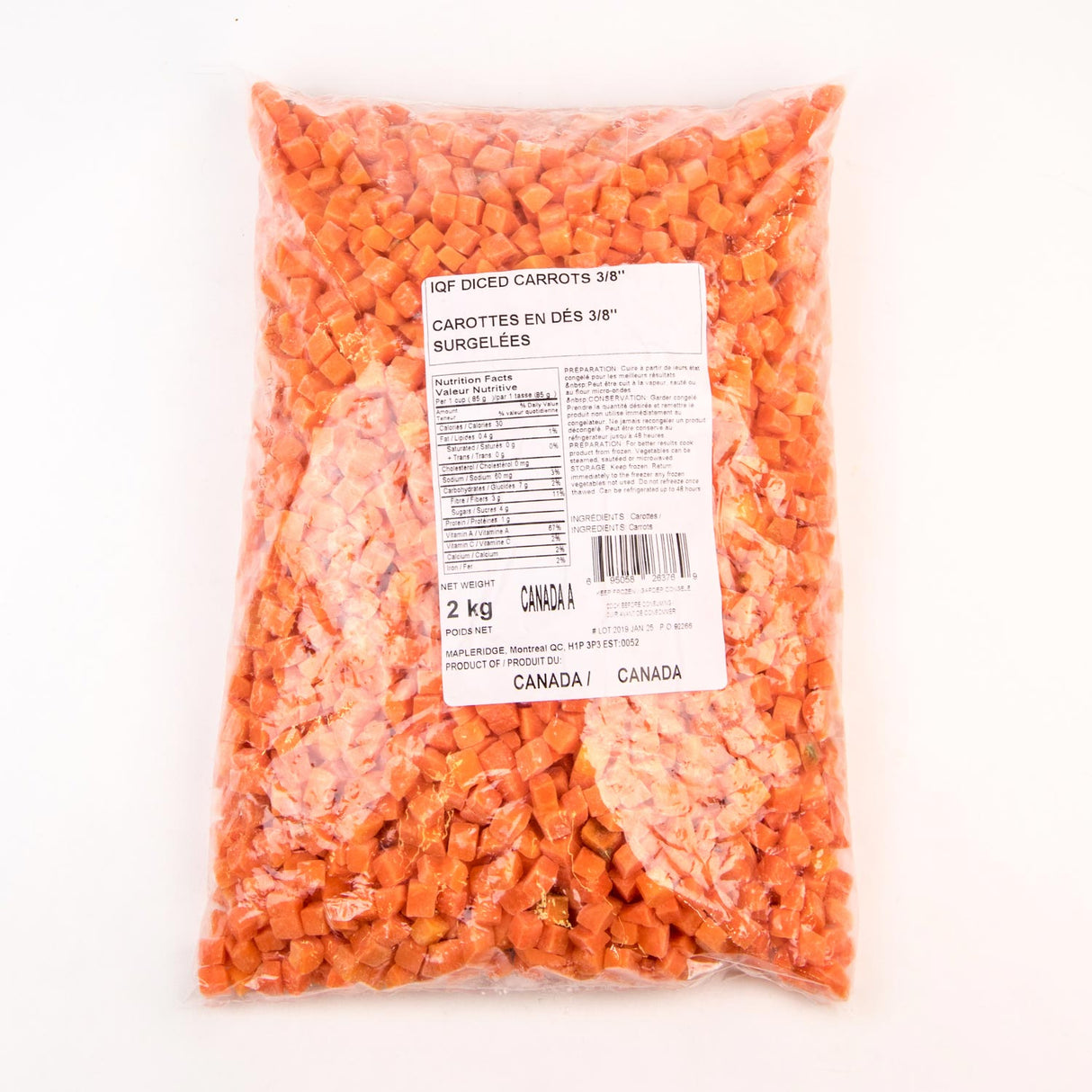 ALASKO DICED CARROTS 6X2KG