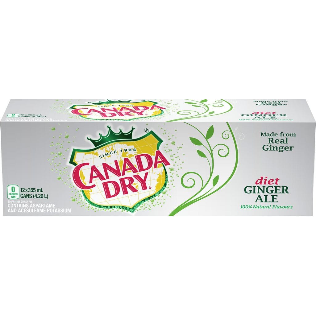 MIA Food Service CANADA DRY DIET GINGERALE CANS 12X355ML CANADA DRY DIET GINGERALE CANS 12X355ML