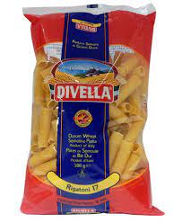 Mia Food Service DIVELLA RIGATONI #17 PASTA 500GR DIVELLA RIGATONI #17 PASTA 500GR