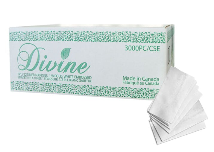 MIA Food Service DIVINE 1PLY DINNER NAPKINS 10X300EA DIVINE 1PLY DINNER NAPKINS 10X300EA