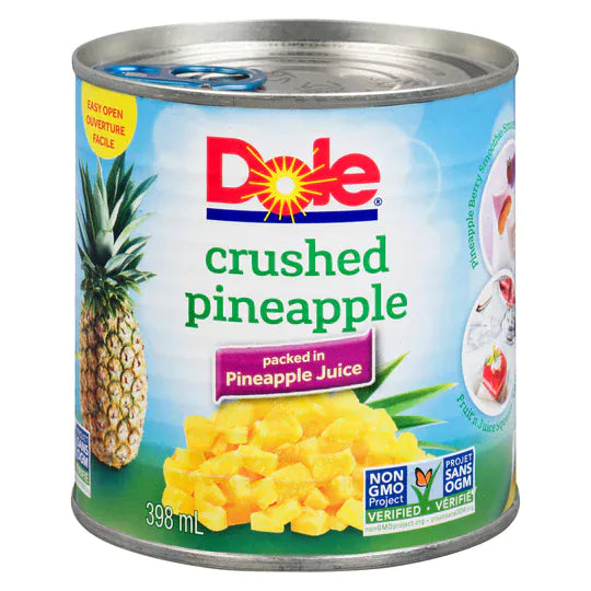 MIA Food Service DOLE CRUSHED PINEAPPLE 398ML DOLE CRUSHED PINEAPPLE 398ML