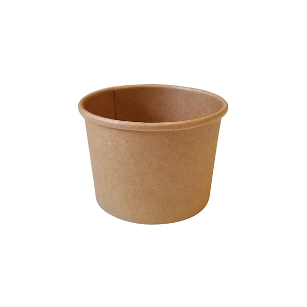 E2E 8OZ BROWN SOUP BOWLS 20X50EA