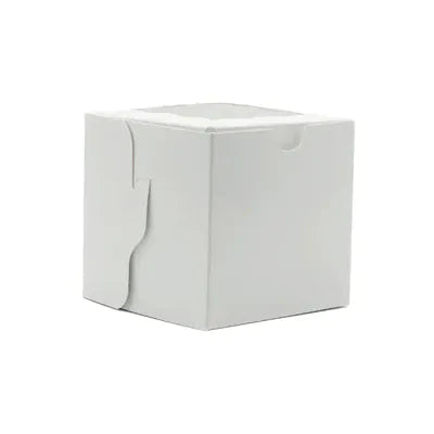MIA Food Service EB 4X4X4 CUPCAKE BOXES WITH WINDOW 1PK 100EA EB 4X4X4 CUPCAKE BOXES WITH WINDOW 1PK 100EA