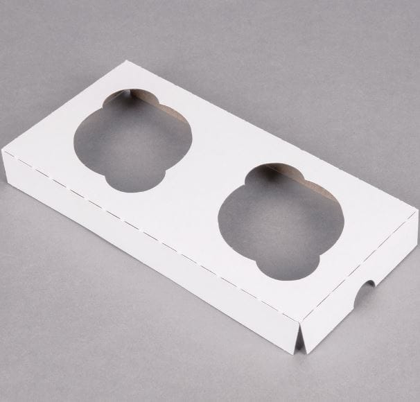 MIA Food Service EB 8X4X4 CUPCAKE INSERTS 2PK 100EA EB 8X4X4 CUPCAKE INSERTS 2PK 100EA