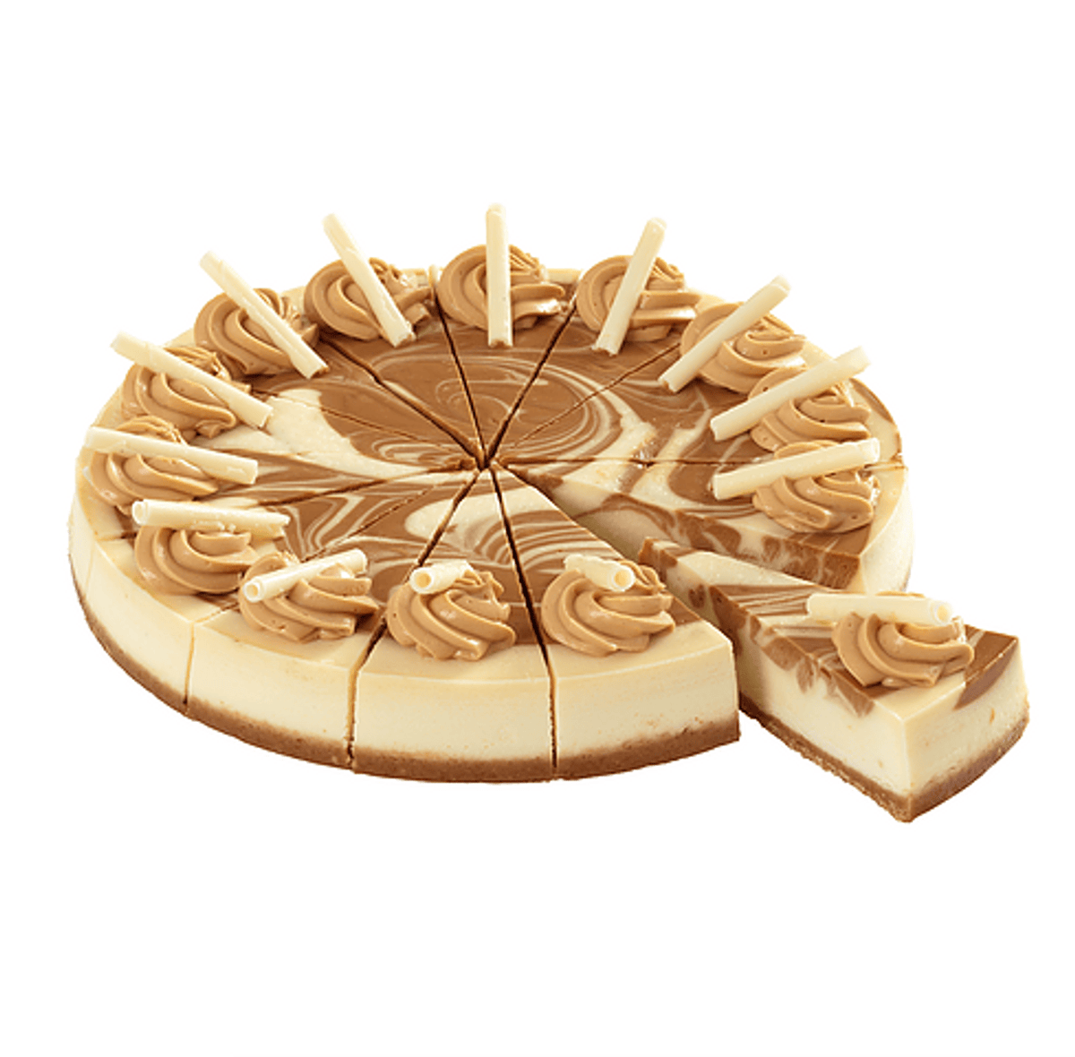 MIA Food Service ELITE 10" SLICED DULCE SWIRL CHEESECAKE 2KG ELITE 10" SLICED DULCE SWIRL CHEESECAKE 2KG