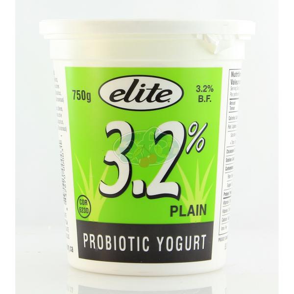 ELITE PROBIOTIC YOGURT 3.2% 750GR