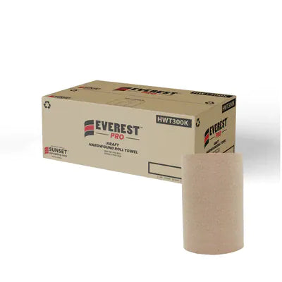 Mia Food EVEREST BROWN PAPER TOWEL ROLLS 12X300FT EVEREST BROWN PAPER TOWEL ROLLS 12X300FT