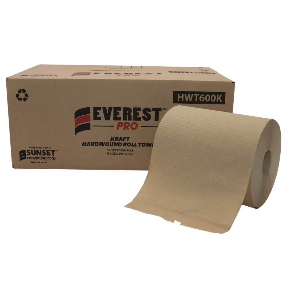 MIA Food Service EVEREST BROWN PAPER TOWEL ROLLS 6X600FT EVEREST BROWN PAPER TOWEL ROLLS 6X600FT