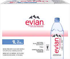 EVIAN SPRING WATER PLASTIC 12X1L