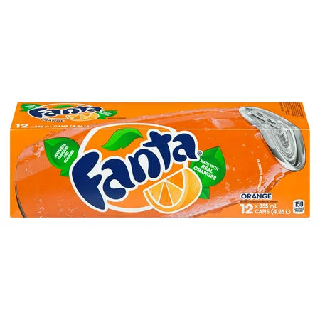 FANTA ORANGE CANS 12X355ML