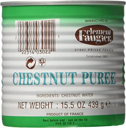 FAUGIER CHESTNUT PUREE UNSWEETENED 439GR