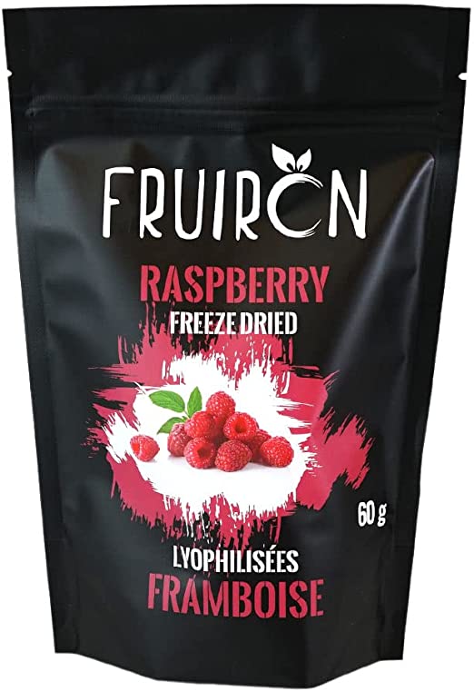 FRUIRON FREEZE DRIED RASPBERRIES 60GR