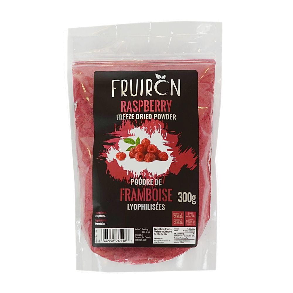 MIA Food Service FRUIRON FREEZE DRIED RASPBERRY POWDER 300GR FRUIRON FREEZE DRIED RASPBERRY POWDER 300GR