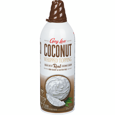GAY LEA AEROSOL COCONUT WHIP CREAM 225GR