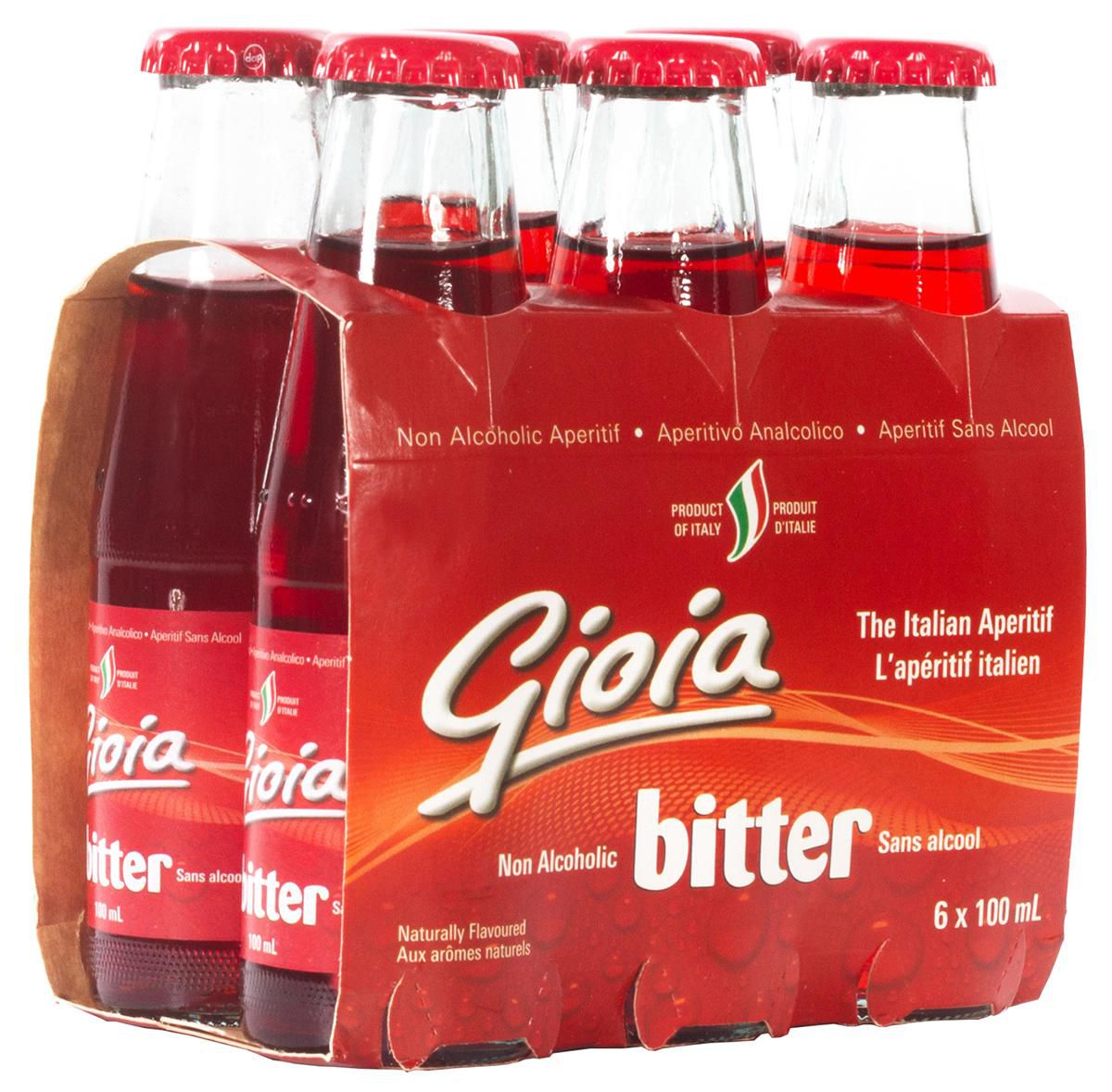 GIOIA NON ALCOHOLIC APERITIF BITTER 24X100ML