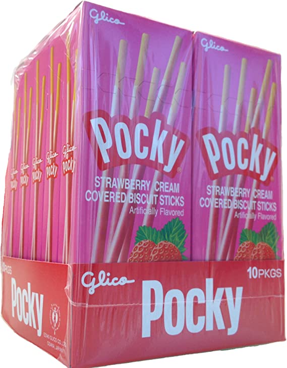 MIA Food Service GLICO POCKY STRAWBERRY 10X33GR GLICO POCKY STRAWBERRY 10X33GR