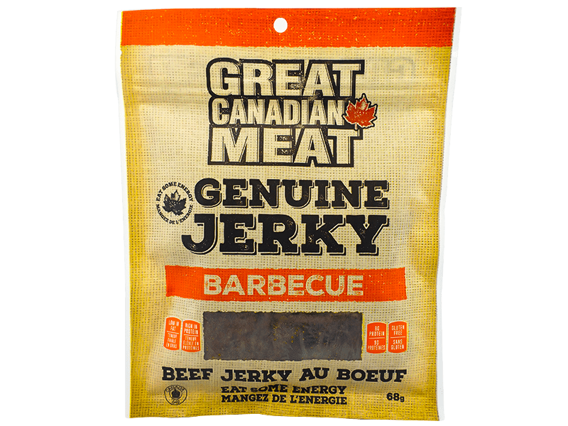 GREAT CANADIAN MEAT BBQ BEEF JERKY 68GR Mia Food Service