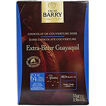 CACAO BARRY 64% GUAYAQUIL EXTRA BITTER PISTOLES 5KG