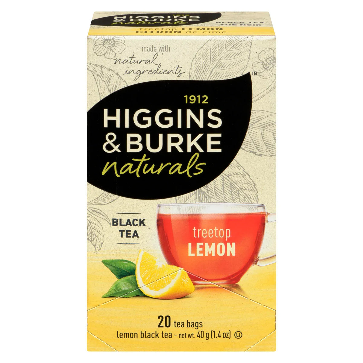 Mia Food HIGGINS & BURKE LEMON TEA 6X20EA HIGGINS & BURKE LEMON TEA 6X20EA