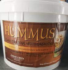 MIA Food Service CEDAR CREEK HUMMUS CLASSIC 4.54KG CEDAR CREEK HUMMUS CLASSIC 4.54KG